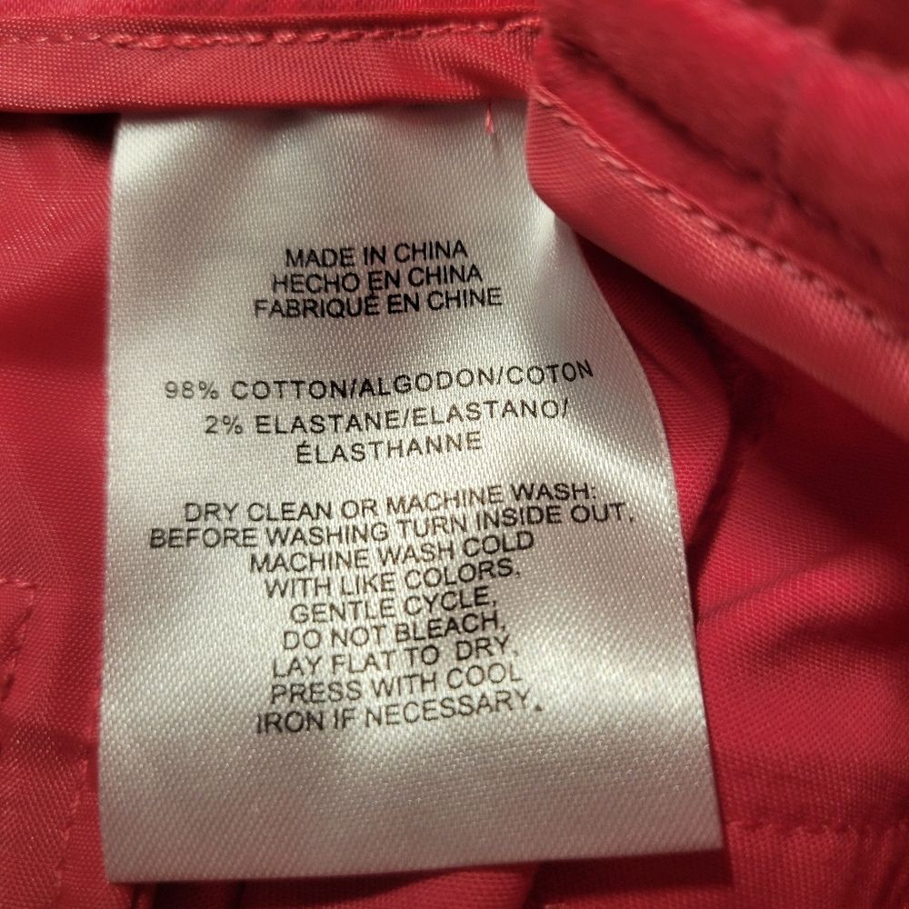 Jones New York Fresh Guava Pink Trousers Size 8P - Picture 6 of 7